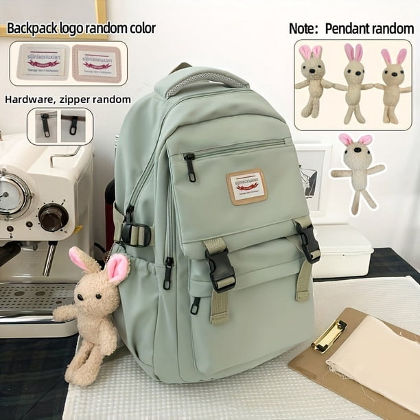 Kawaii Large Capacity Backpack, Cute Heavy Duty Laptop Daypack, Casual College School Bag & Travel Bag