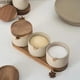 thumbnail image 2 of Set De 3 Contenedores Especieros Condimenteros Ceramica Beige, 2 of 4