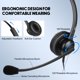thumbnail image 4 of Auriculares de teléfono MKJ para teléfonos Cisco con micrófono con cancelación de ruido, 4 of 7
