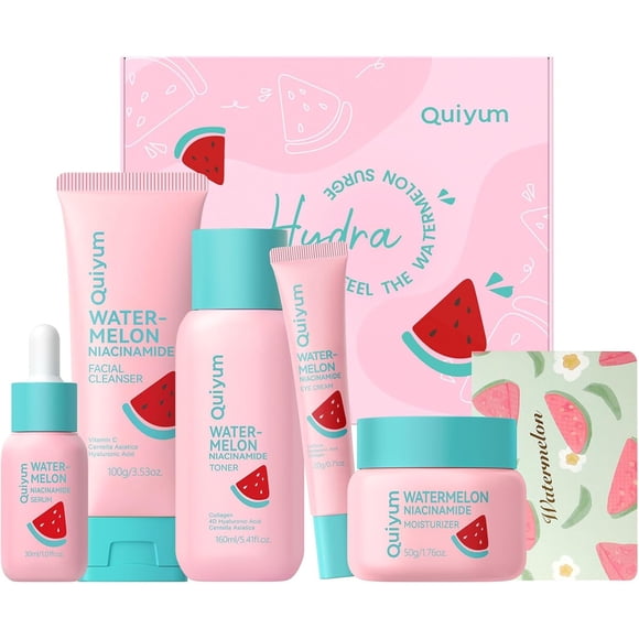 Set Facial Watermelon Niacinamide 5 En 1 Rutina Completa