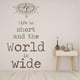 thumbnail image 2 of Decomural Life Is Short Inspirational WS-43907, 2 of 2