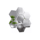 thumbnail image 1 of Set Pegatinas Espejos Decorativos Marinshop Vinilo Pared Acrílico Hexagonal 15u, 1 of 3