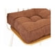 thumbnail image 2 of Xiao Hua Cojín de Silla de Algodón y Lino Marrón -1 Pieza, Cojín de Asiento Cuadrado Sólido de 17.72 X 17.72 X 3.54 Pulgadas, Cojín de Silla de Oficina con Relleno de Algodón, Decoración Minimalista, 2 of 5