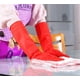 thumbnail image 4 of Guantes de goma para limpieza de cocina, 3 pares, impermeables y reutilizables (grandes)., 4 of 6