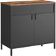 thumbnail image 1 of Buffet Aparador Negro Metalico y Madera Torsjo, 1 of 6