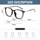 thumbnail image 2 of Gafas de montura grande con lentes anti-luz azul de tendencia de moda, fabricadas en TR y resina., 2 of 5