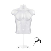 Ioensy - Maniquí Torso Maniquí Percha Ligero Medio Cuerpo Torso Vestido Forma Hombre