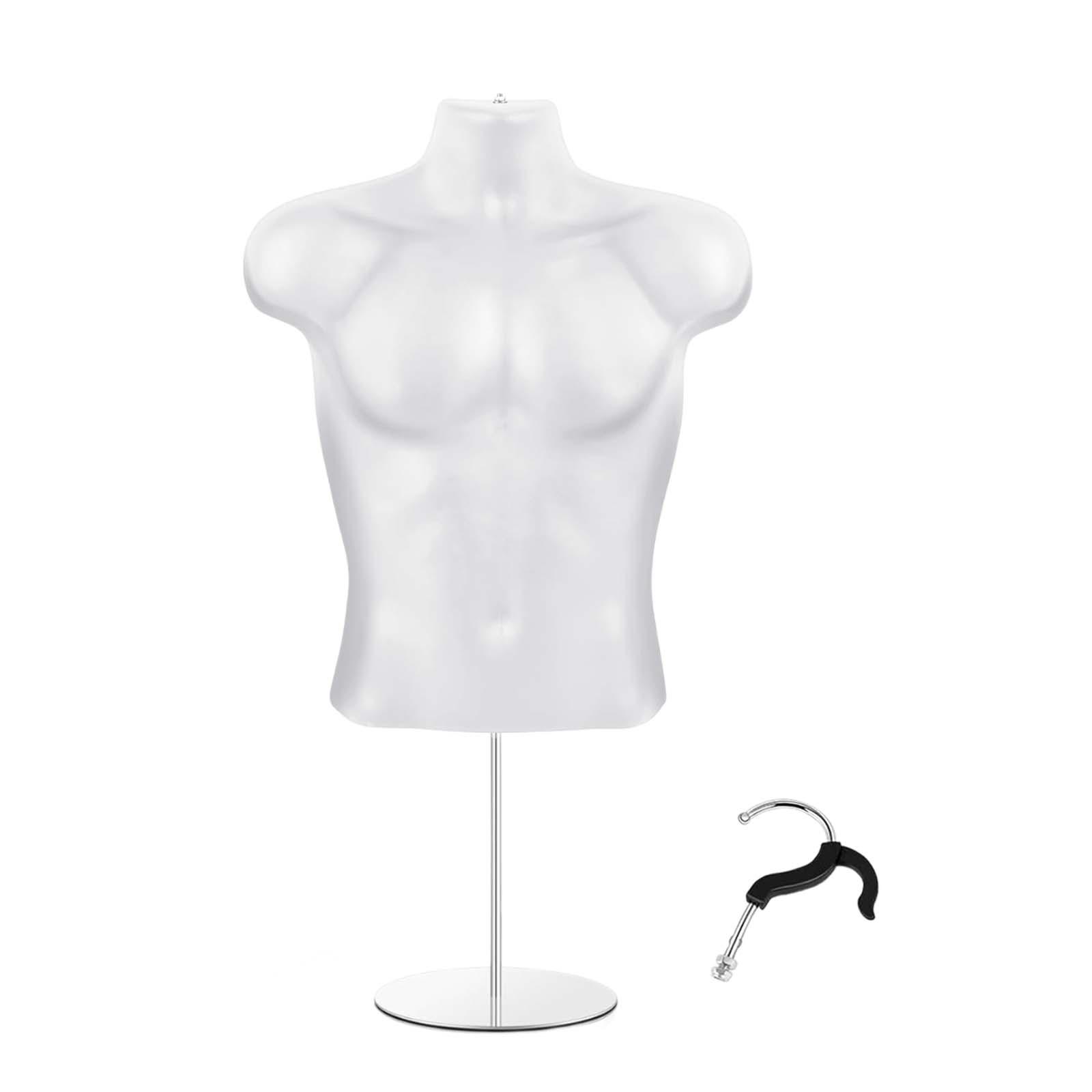 Ioensy - Maniquí Torso Maniquí Percha Ligero Medio Cuerpo Torso Vestido Forma Hombre