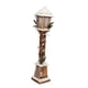thumbnail image 4 of Lámpara de farol de Navidad, luz nocturna, 16 cm x 85 cm, poste de luz LED, decoración de Navidad, poste de madera para el hogar, granja, decoración Marrón, 4 of 5