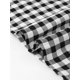 thumbnail image 5 of INSPIRE CHIC Vestido de línea A a cuadros para mujeres con cuello redondo sin mangas y fruncido, vestido midi fluido de verano con bolsillos XL Negro, 5 of 6