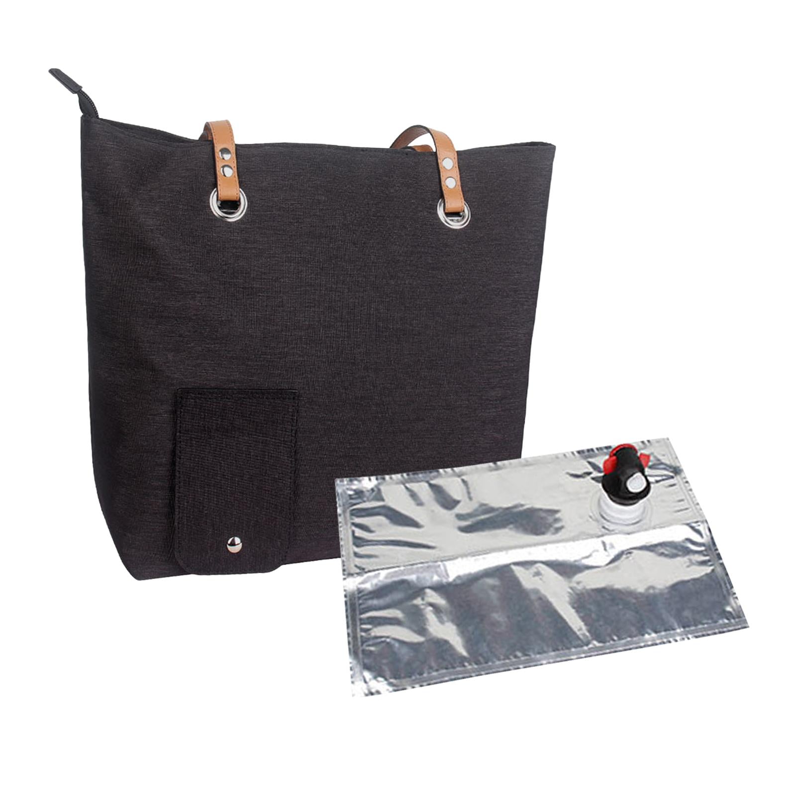 Magideal - Bolsa Térmica Bolsa De Bebida De Viaje Bolso De Bebida Bolsa De Refrigeración Térmica Cremallera Térmica Bolsa De Gran Capacidad Tote Para Senderismo