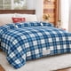thumbnail image 1 of Manta eléctrica térmica OCTROT Queen Size Blue Plaid, 1 of 9