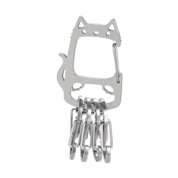 Cadena de metal llave de acero inoxidable soporte para la llave de acero para el automóvil Otras llaves de llave de llave llavero para llaves de autom
