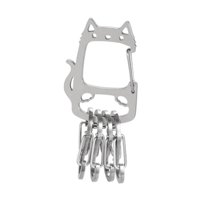 Magideal - Cadena De Metal Llave De Acero Inoxidable Soporte Para La Llave De Acero Para El Automóvil Otras Llaves De Llave De Llave Llavero Para Llaves De Autom