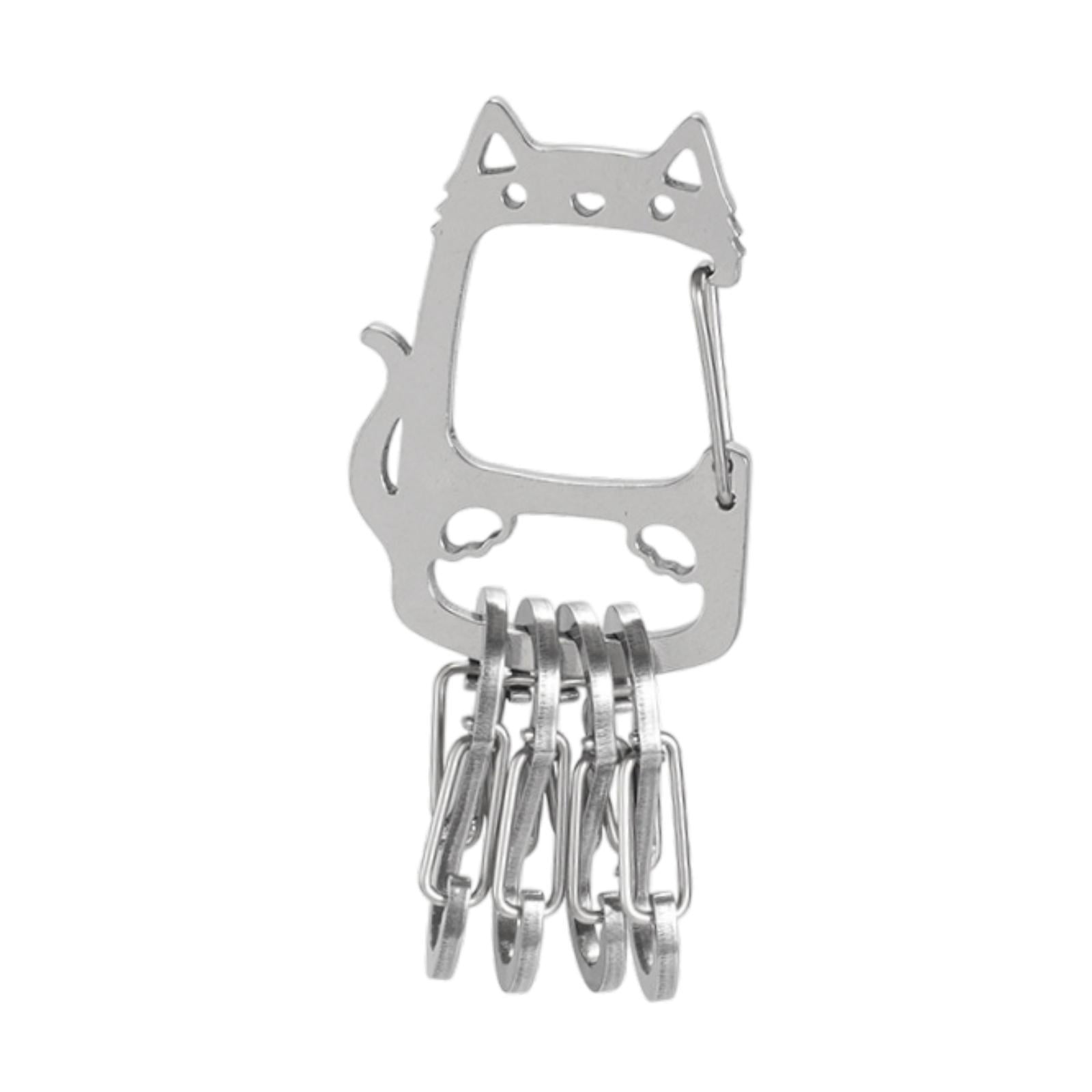 Magideal - Cadena De Metal Llave De Acero Inoxidable Soporte Para La Llave De Acero Para El Automóvil Otras Llaves De Llave De Llave Llavero Para Llaves De Autom