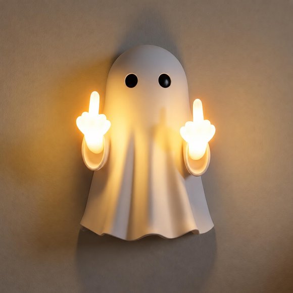 LÁMPARA kivimico Ghost Light de 20 cm – Luz nocturna divertida