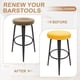 thumbnail image 4 of Uxcell 2 Piezas Fundas de Terciopelo para Taburetes de Bar, Funda Elástica para Asiento de Silla de Taburete Redondo de 14-18 Pulgadas, Fundas Lavables para Taburetes Redondos, Amarillo, 4 of 7