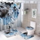 thumbnail image 1 of Lionel Messi-theme 4-Piece Shower Curtain Set with Rugs, Waterproof Bathroom Decor Set Includes Bath Mat, U-Shaped Rug, Toilet Lid Cover and Curtain with Hooks, 1 of 6