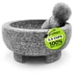 thumbnail image 1 of Set de mortero y maja de granito Umien de 1,5 L con herramienta para aguacates, 1 of 7