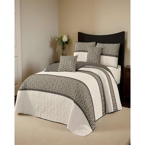 Genérico - Cubrecama Con Diseños King 250 X 270 Cm + 2 Almohadas P18