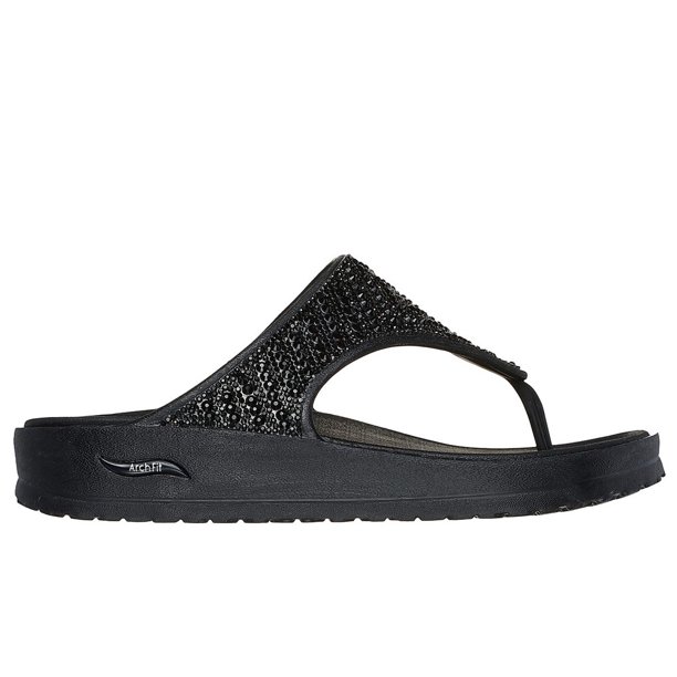 Sandalias Mujer Skechers Arch Fit Cali Breeze 2.0 - Shine On Negro