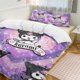 thumbnail image 1 of Kuromi Quilt Set Thicken Soft 3 Pieces Bedding Set All Season Duvet Cove with 2 Pillowcases for Adult Women Girls Teens Home Room Decor, 1 of 5