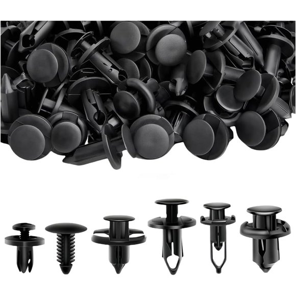 Grampas para auto Sandfren, 200 piezas, nylon push de 6 a 10 mm