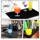 thumbnail image 5 of Juego de alfombrillas de bar IMIYOKU Rubber Bar Service Derrames Mat (negras), 5 of 8