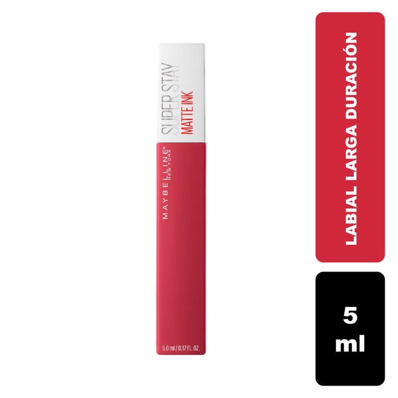 Labial Larga Duración Stay Matte Ink 80 Ruler 1 Un Maybelline