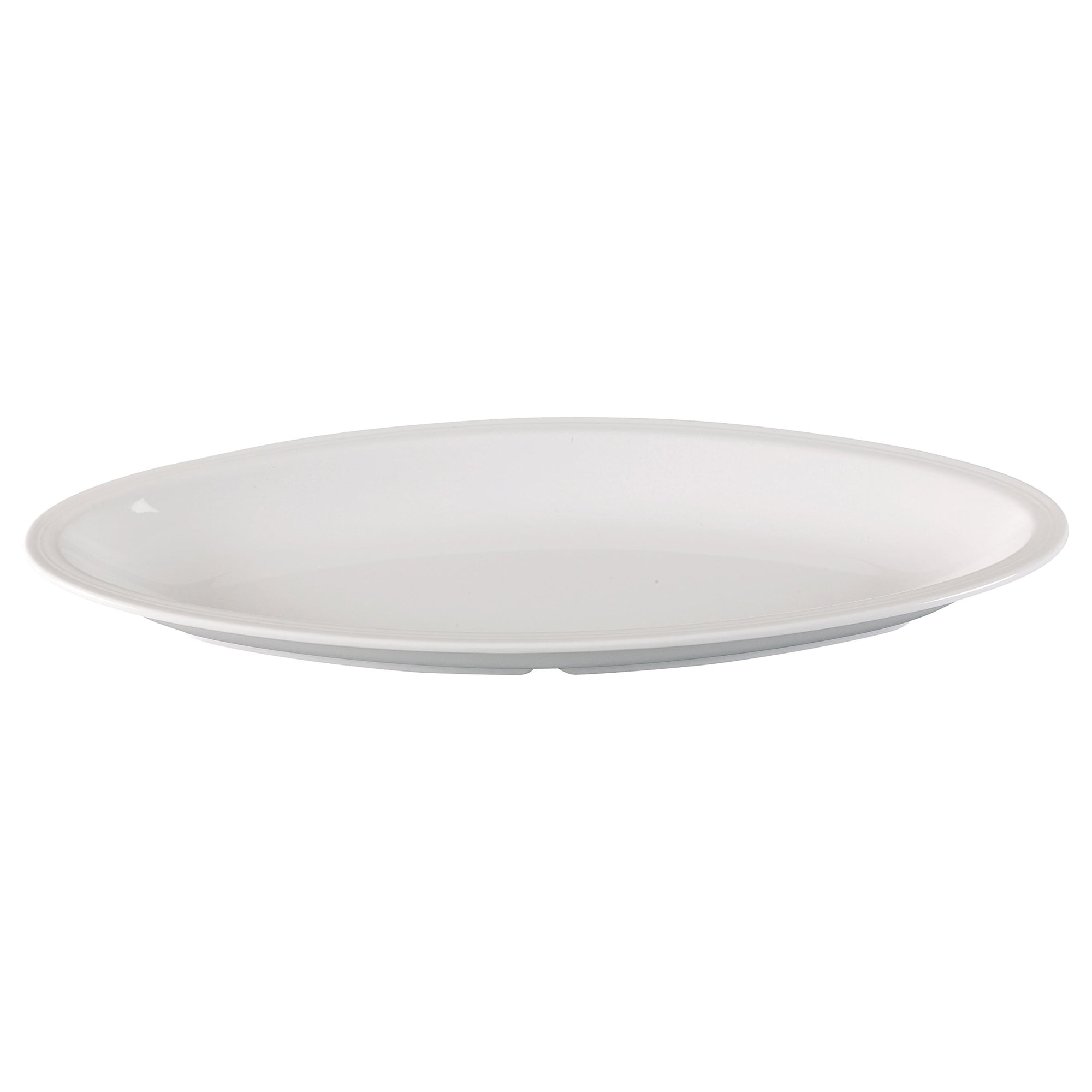 Bandeja Honda Para Catering Yanco Cat 5019 De Melamina Blanca, 19 X 8 Cm