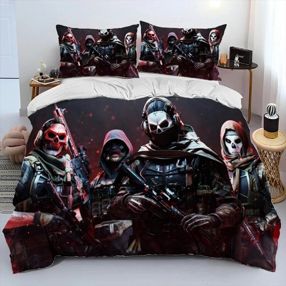 Game Call of Duty COD Bedding Set Duvet Cover Bed Set Quilt Cover Pillowcase Comforter Size Boys Adult Bed Sheets