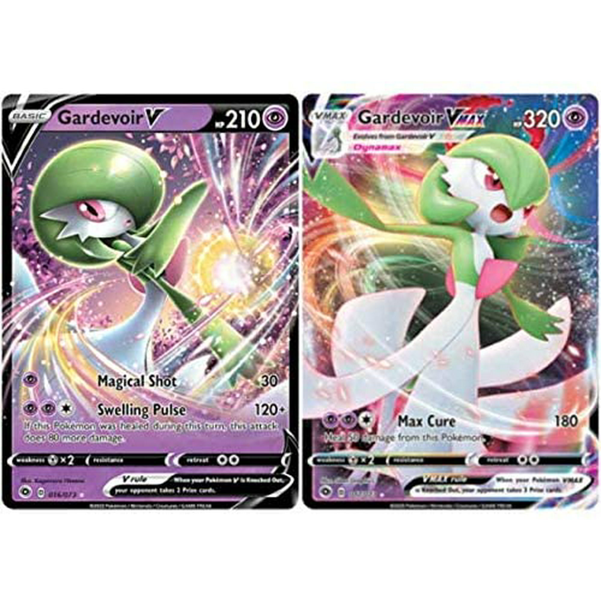 Lote De Cartas Pokémon Gardevoir V Y Vmax Champion's Path 017/073