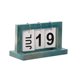 thumbnail image 4 of Práctico Rotafolio De Madera Calendario Perpetuo Diy Calendario De Escritorio Azul, 4 of 5