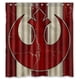 thumbnail image 1 of Cortina de ducha de Star Wars, juego de cortina de baño con ganchos, tamaño 66 x 72 pulgadas, 1 of 3