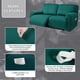 thumbnail image 3 of Funda para muebles ULTICOR, reclinable, 2 plazas, jacquard, color verde azulado, 3 of 6