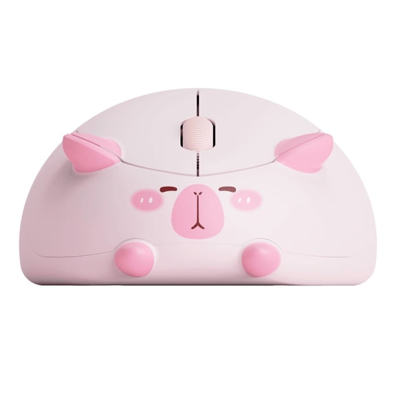 Akko Mouse multi-modo inalámbrico de CAPYBARA ROSADO BT3.0/BT5.0/2.4G