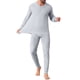 thumbnail image 1 of Conjunto de ropa interior larga de 2 piezas para hombre, capa base superior e inferior, talla S, gris claro, 1 of 5