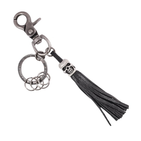 Gino Rodinis - Llavero Cuero Hombre Ll117 Negro