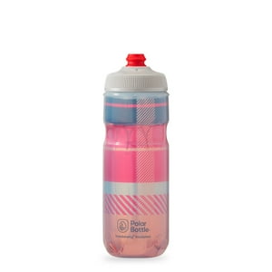 Polar Bottle - Botella De Agua Polar Surge Tartan 20Oz Bonfire Red/Orange