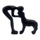 thumbnail image 5 of Figura De Humano Y Perro, Para Amantes De Las Mascotas, Estante Para Ventana, Estatua De Resina Para Cumplea?os, Hombre Y Perro, Color Negro, 5 of 5