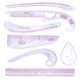 thumbnail image 1 of 7pcs regla de moda conjunto francés curva métrica reglas para la costura costura diy, 1 of 5
