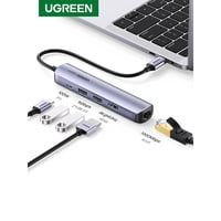 Ugreen - Multipuerto Usb-C / (1Hdmi 4K/60Hz) + (2Usb 3.0) + (1In Usb-C Pd) Aluminio Cm418