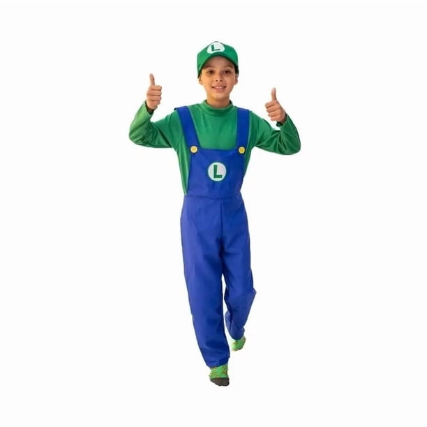 Disfraz Super Mario Bros Luigi Niños y Bebes Halloween