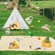 thumbnail image 4 of Manta Alfombra Para Picnic Camping Playa Impermeable Verde, 4 of 4