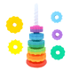 thumbnail image 1 of Juguetes giratorios apilables torre rainbow juego montessori, 1 of 3