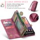 thumbnail image 5 of Funda de Cuero CaseMe para Google Pixel 11 Pro XL, Funda Billetera 2 en 1 Desmontable con Soporte para 8 Tarjetas, Cierre de Zíper y Ranura para Billetes, Cubierta de Cuero Abatible Magnética a, 5 of 10