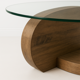 thumbnail image 4 of Mesa de Centro DuoGlass con Bases de Madera y Superficie de Vidrio, 4 of 4