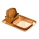 thumbnail image 3 of Plato Cuadrado De Grano De Madera Para Cocina, Platos Para Servir Frutas, Para Dulces, Pasteles, Galletas, 8 Uds., 3 of 3