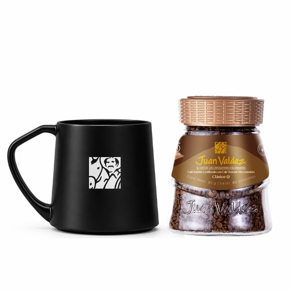 Kit Juan Valdez Mug Negro + Liof. 95g tradicional
