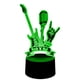 thumbnail image 2 of Lampara Ilusion 3D Rock And Roll de 7 colores, Base touch, 2 of 6